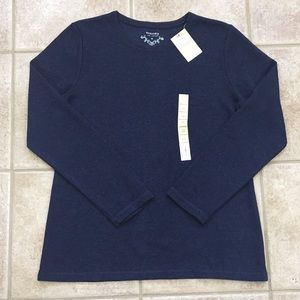 Sonoma Ribbed Thermal Crewneck Pullover Shirt